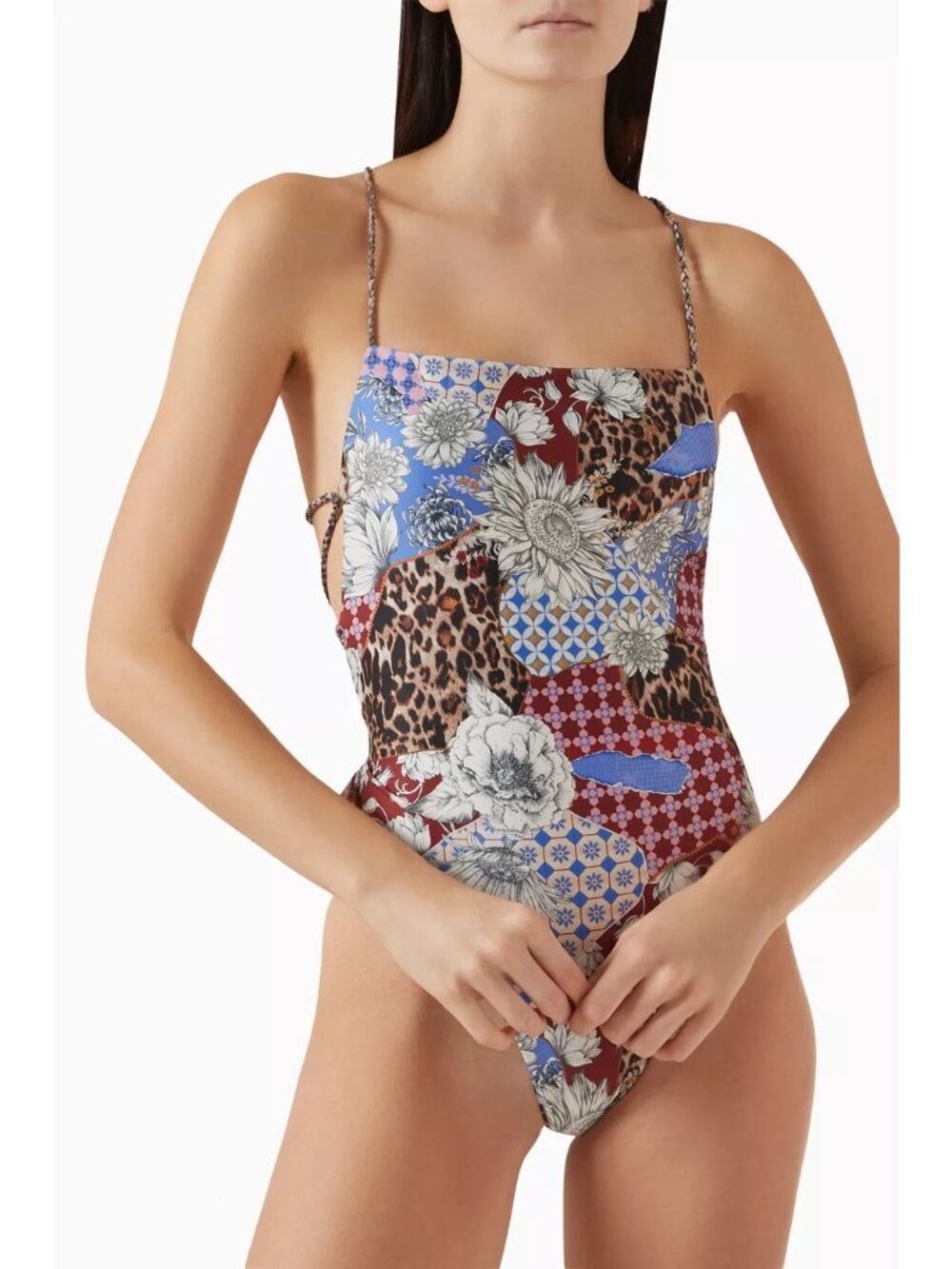 NWT Agua Bendita Kali Reversible One Piece Swimsuit Multicolor Size Small